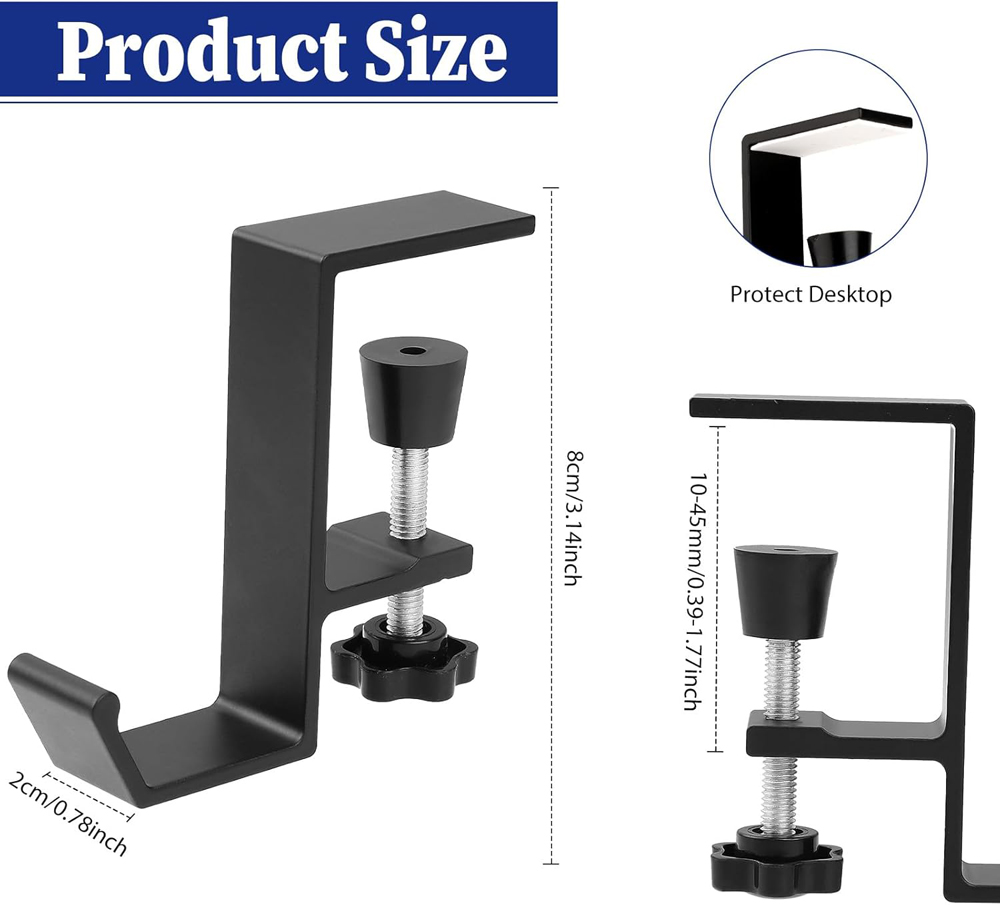 Aluminum Alloy Headphone Hook  - огляд і ціна Headphone Stand Desk