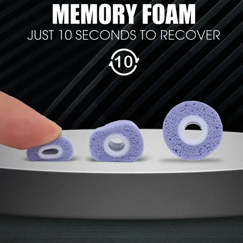 1-3Pairs Memory Foam Eartips f - огляд і ціна Earphone Foam Tip