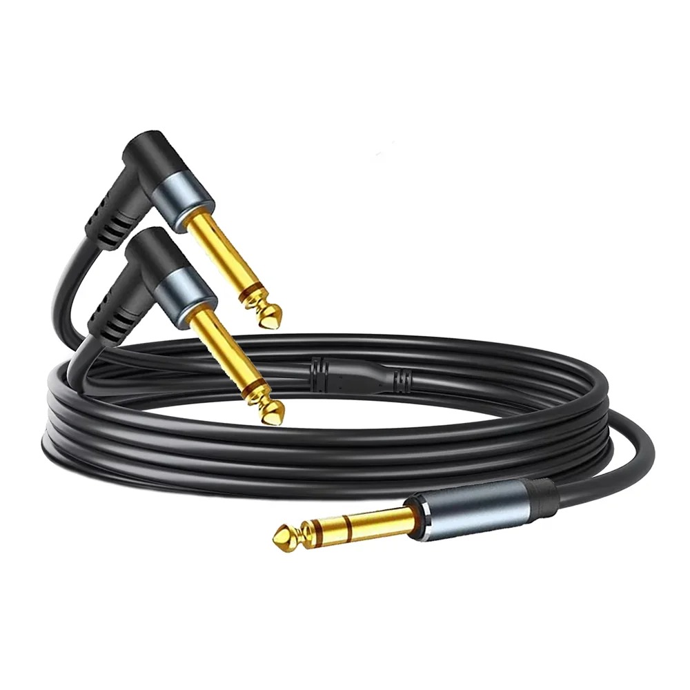 6.35mm 1/4 Inch TRS Male to Du - огляд і ціна Audio Splitter Y